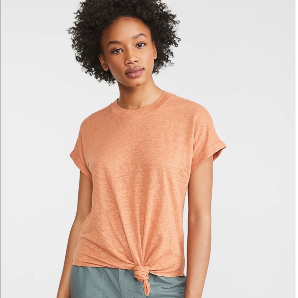 Lou & Grey Knotted Softserve Linen Tee